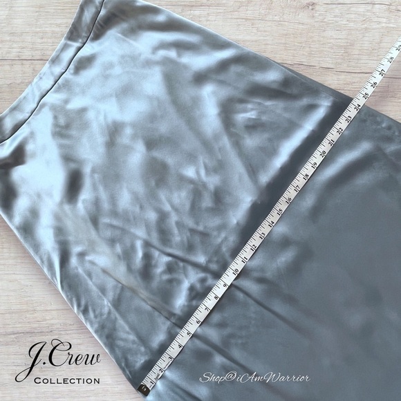 J.Crew Collection NWT sky blue fluid silk charmeuse maxi skirt  *shop@iamwarrior - Picture 10 of 13